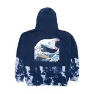 RipNDip size large hoodie the great wave of nerm